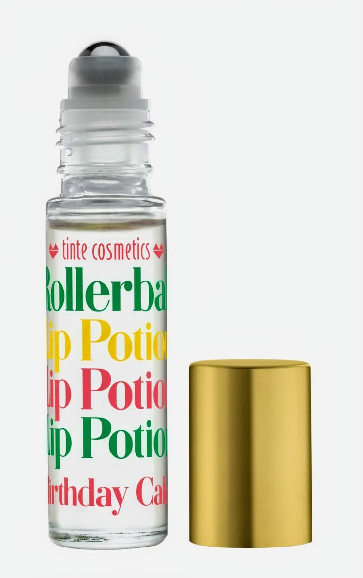 Birthday Cake Flavored Rollarball Lip Potion - Vintage, Organic Lip Gloss for Harvest Array