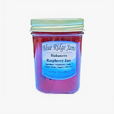 10 ounce Jar of Habanero Raspberry Jam at Harvest Array.