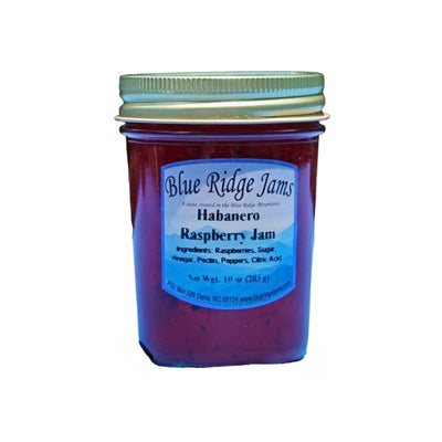 10 ounce Jar of Habanero Raspberry Jam at Harvest Array.
