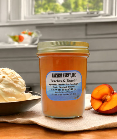 Blue Ridge Jams Peaches and Brandy makes an incredible topping for ice cream!