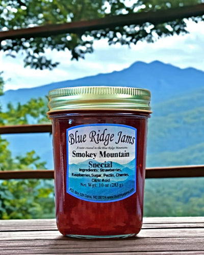 Blue Ridge Jams Smokey Mountain Special is a berry-rific preserve that is amazing on ice cream!