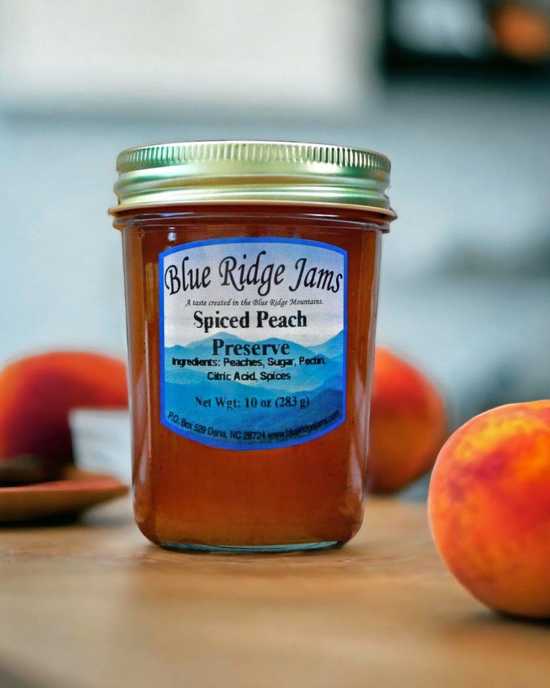Blue Ridge Jams Spiced Peach Preserves make great gifts! Available online at Harvest Array.