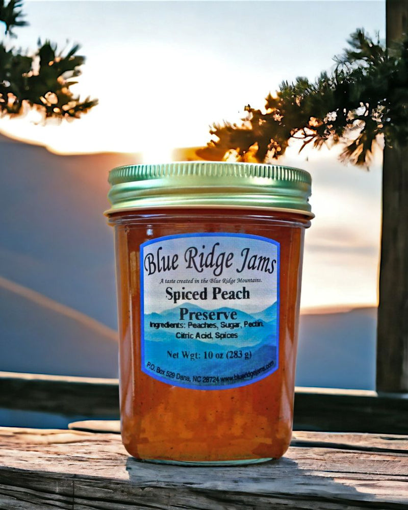 Blue Ridge Jams Spiced Peach Preserves for online purchase at harvestarray.com.
