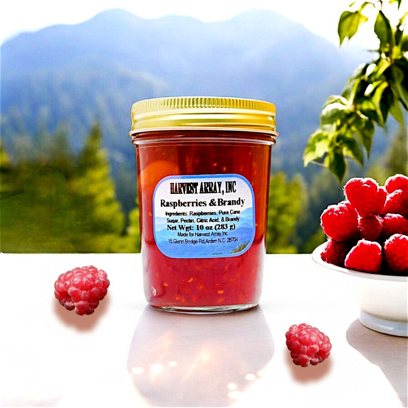 Blue Ridge Jams Raspberries and Brandy is available for online purchase at Harvest Array
