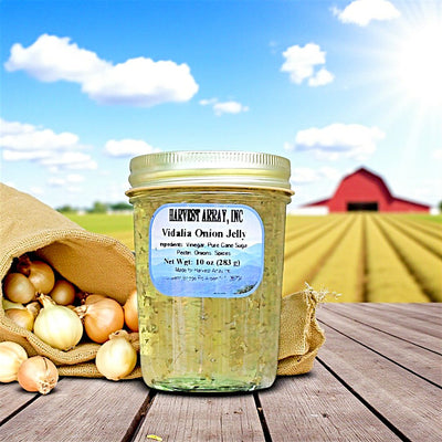 Love the sweetness of Vidalia Onions? Harvest Array's new Vidalia Onion Jelly from Blue Ridge Jams in North Carolina will fulfill that craving. Order today at harvestarray.com.