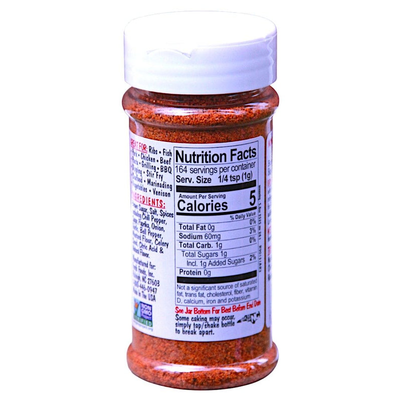 Nutrition Facts for Non-GMO, Gluten Free, Bone Suckin&