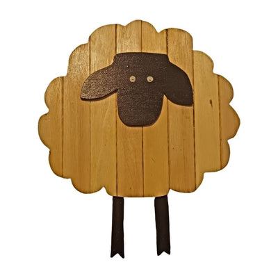 Reclaimed Wooden Sheep home decor for spring and Easter at Harvest Array