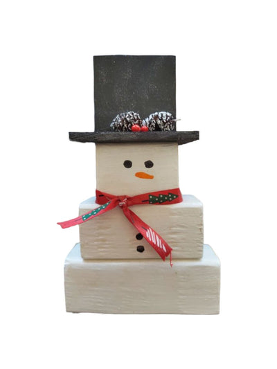Small Wooden Block Snowman is the perfect Christmas gift