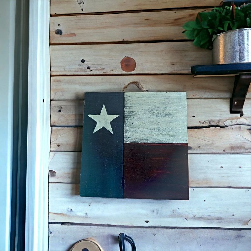 Handmade Wooden Texas Flag Art available on harvestarray.com