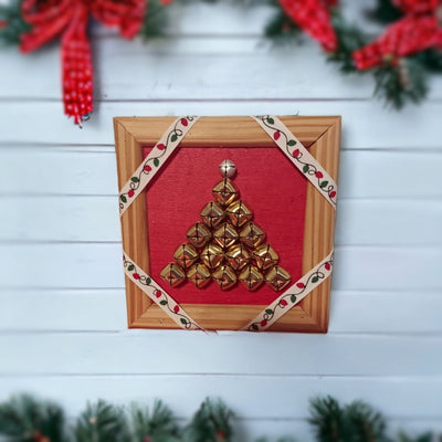 Jingle Bell Tree Handmade Christmas Wall Art for Harvest Array.