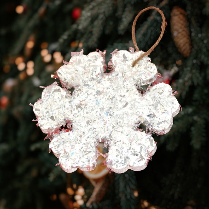 Handmade Snowflake Christmas Ornament will really sparkle on your tree!