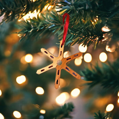 Hang all 5 designs on your Christmas tree for a traditional look.