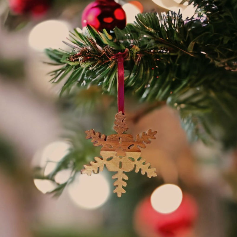 The intricate designs of each snowflake are difficult to cut.