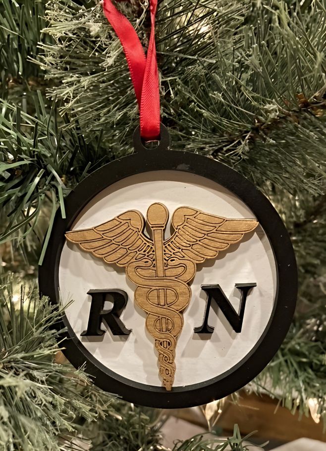 Know someone graduating this semester with a nursing degree? Send them an RN Ornament once they pass their boards! Available at Harvest Array.