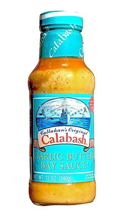 Carlic Butter Bay Sauce from Callahan's Original Calabash. 12 oz. bottle from Harvest Array.