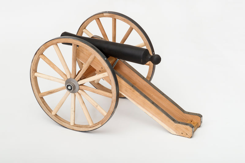 Decorative One Third Scale Wooden Cannon