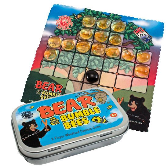 Bear and Bumblebees Woodland Adventure Game in a convenient travel tin.