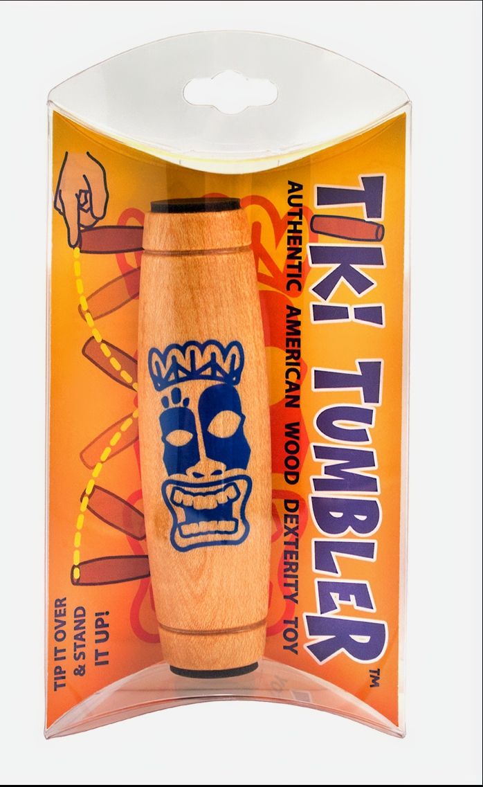 Peg Pack of a blue faced Tiki Tumbler