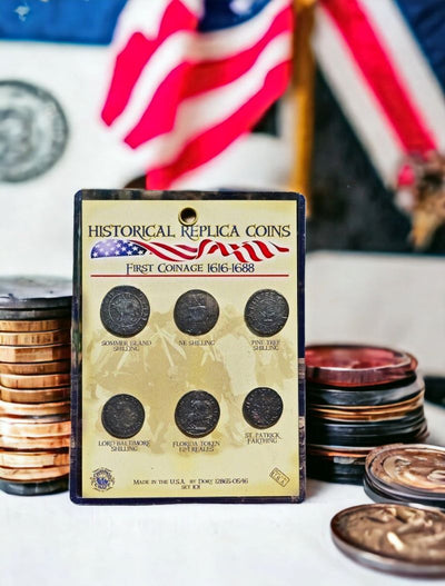 Historical Replica Coins of Colonial America First Coinage 1616-1688