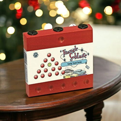 This Triangle Solitaire Game makes a great stocking Stuffer!