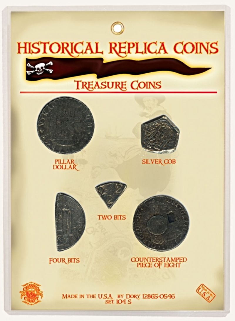 Hide these Treasure Coins from ye Mates and draw up a map to see if the blooks can find &