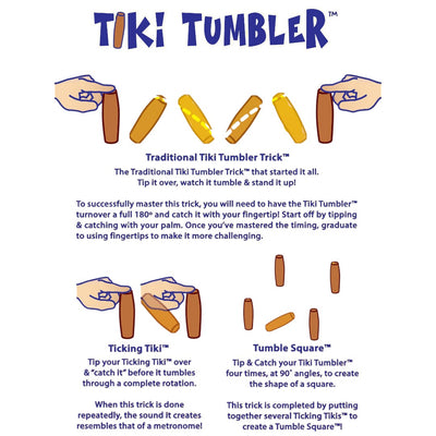 Instructions on how to enjoy Tiki and Timber Tumblers 