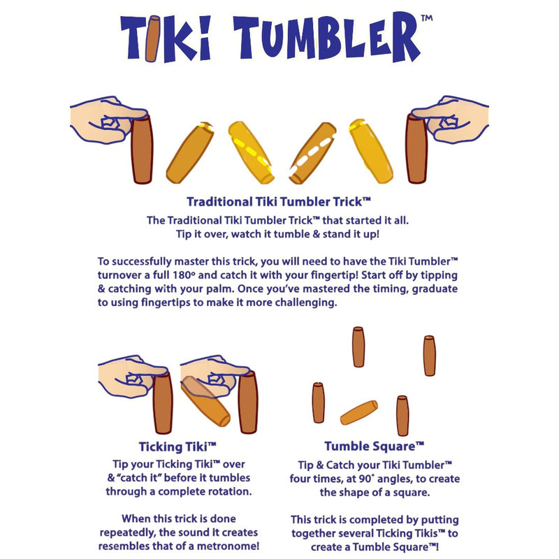 Instructions on how to enjoy Tiki and Timber Tumblers 