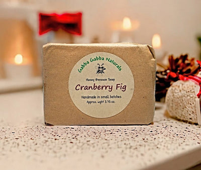 Indulge in the scent of Christmas any time of year with our Cranberry Fig Honey Beeswax Soap. Purchase online, anytime, at harvestarray.com.