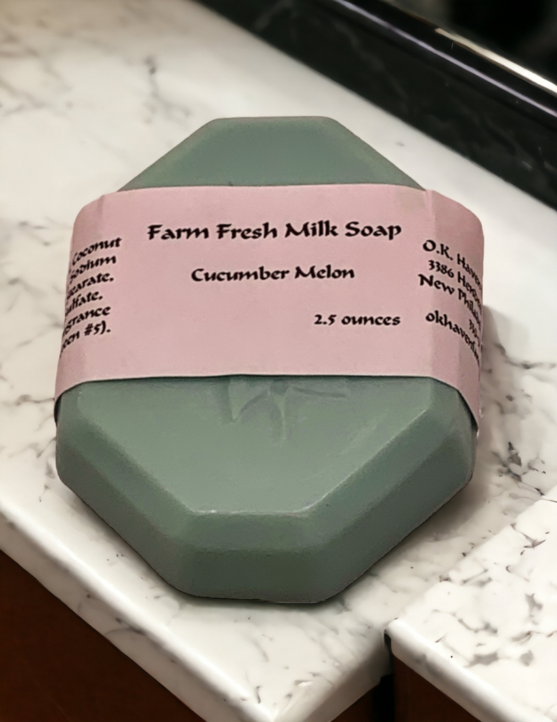 Cucumber Melon Farm Fresh Milk Soap