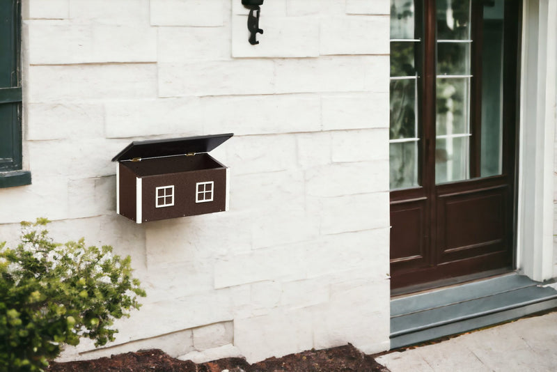 Wall Mounted Poly Mailbox attached to your home outside wall