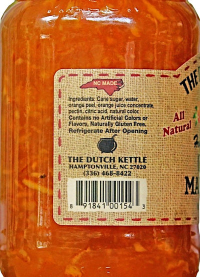 Dutch Kettle Amish Homemade Style Orange Marmalade Ingredients