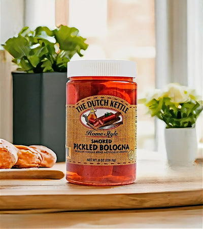 Shop for the Dutch Kettle's Home Style Smoked Pickled Bologna at Harvest Array's Online General Store.