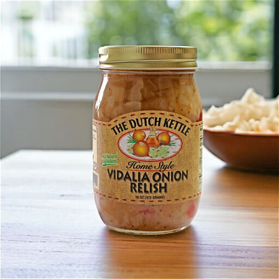 Amish made  Dutch Kettle Home Style Vidalia Onion Relish available from Harvest Array