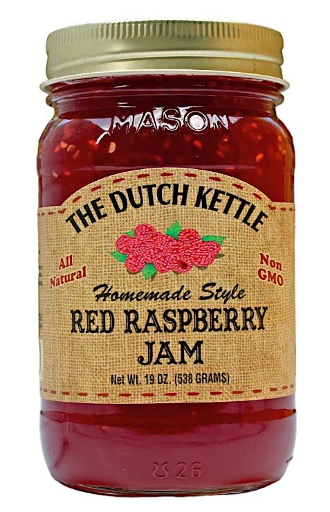 Shop for Dutch Kettle Homemade Style Red Raspberry Jam in 19 oz. jars at the only online authorized retailer, Harvest Array!