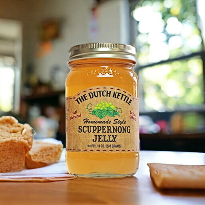 Dutch Kettle Homemade Style Scuppernong Jelly for Harvest Array