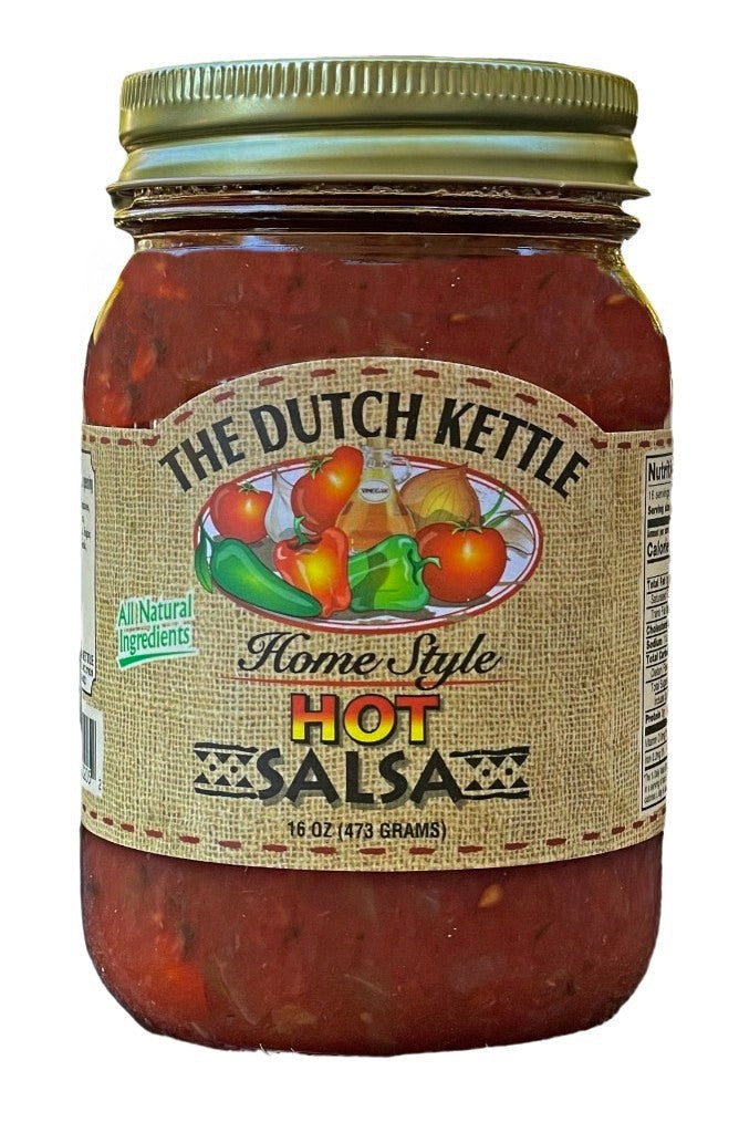 Shop Harvest Array for 16 oz. jars of Dutch Kettle Home Style Hot Salsa.