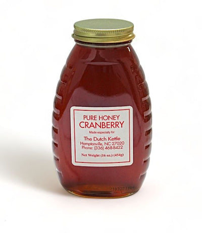 Introducing a new flavor of Pure Honey, CRANBERRY, from the Dutch Kettle now available at Harvest Array.