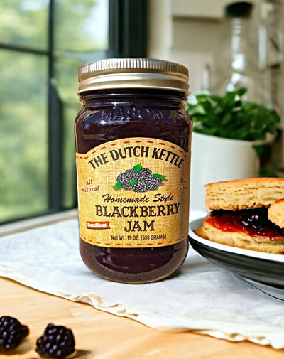 Shop Harvest Array, the only Authorized Online Retailer of The Dutch Kettle Homemade Style Seedless Blackberry Jam.