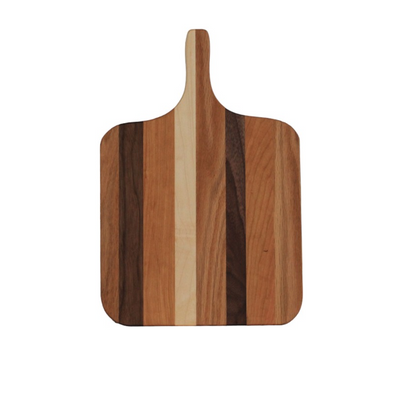 Wooden Cutting Board with Handle, made by Amish woodworkers in Ohio.