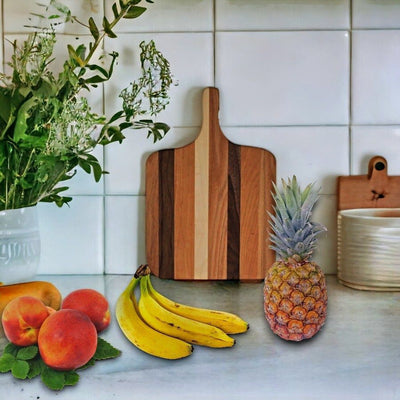 Wooden Cutting Board with Handle is as beautiful as it is functional. 