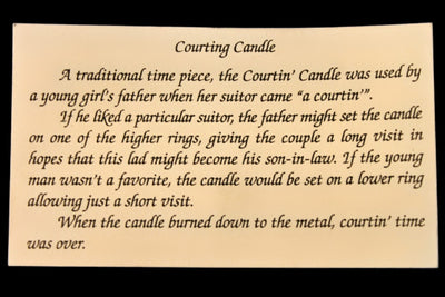 The Card for the Amish Courting Heart Candle Holder