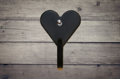 Heart Shaped Amish Made Metal Key Hook