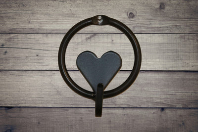 Circle Heart Metal Key Hook