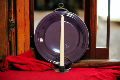 Metal Plate Holder with Candle Holder
