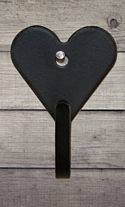 Heart Shaped Amish Made Metal Key Hook