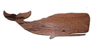 Reclaimed Cedar Moby Dick Wall Art - 25 x 8.5 Inches