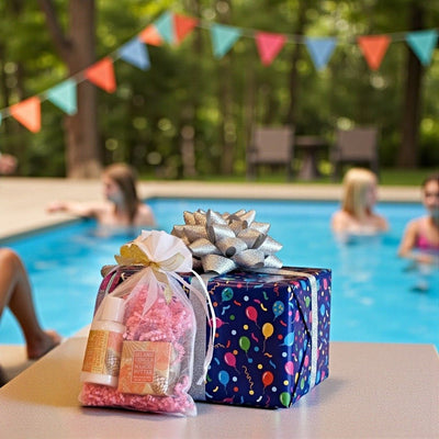 Our Mini Soap, Lotion, and Soap Saver Gift Bag in Island Ginger Mango Scent are ideal for gifts of any occasion from Harvest Array