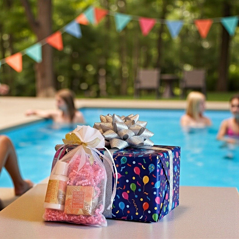 Our Mini Soap, Lotion, and Soap Saver Gift Bag in Island Ginger Mango Scent are ideal for gifts of any occasion from Harvest Array