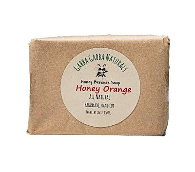 Honey Orange Handmade Honey Beeswax Soap 3.5 oz Bar.