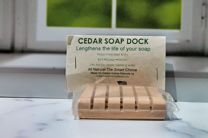 Cedar Soap Dish prolongs the life of your bar soap by keeping it elevated and dry.